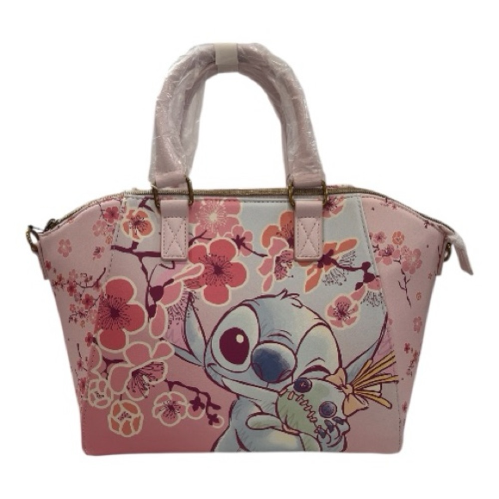 Loungefly Disney LILO & Stitch Satchel w/Scrump Cherry Blossoms Floral